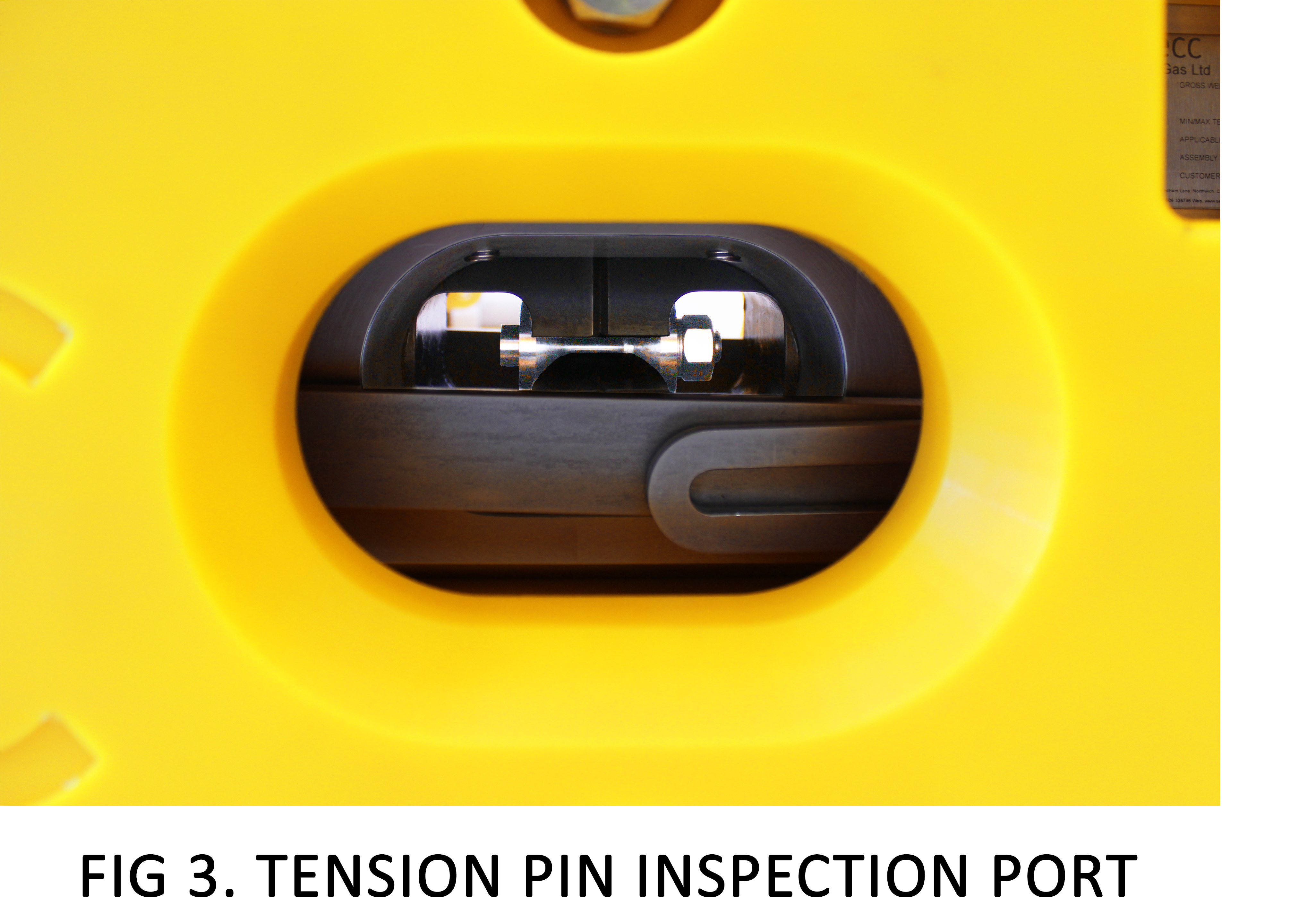 Tension pin inspection port website
