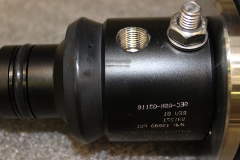 Image of Secc's unique Anti-Calcareous Growth Seal fitted to an ISO13628-8 live single-port hot stab.